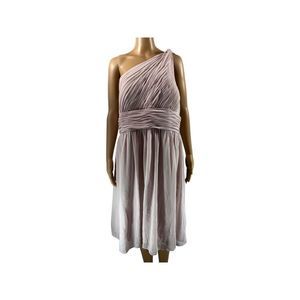 Donna Morgan Rhea One Shoulder Dress, Size 18, Pale st Pink
